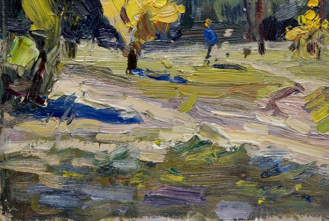 Oil painting Golden autumn Popov Igor Alexandrovich - 2