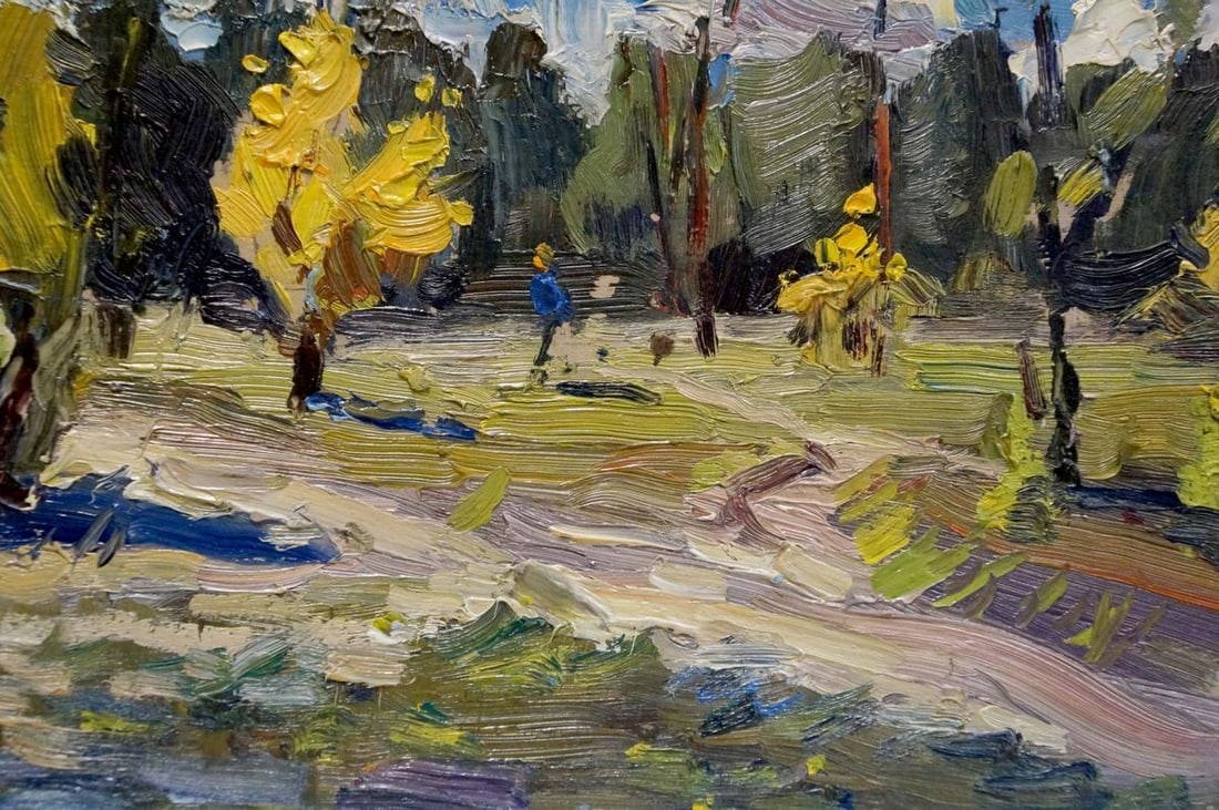 Oil painting Golden autumn Popov Igor Alexandrovich - 6