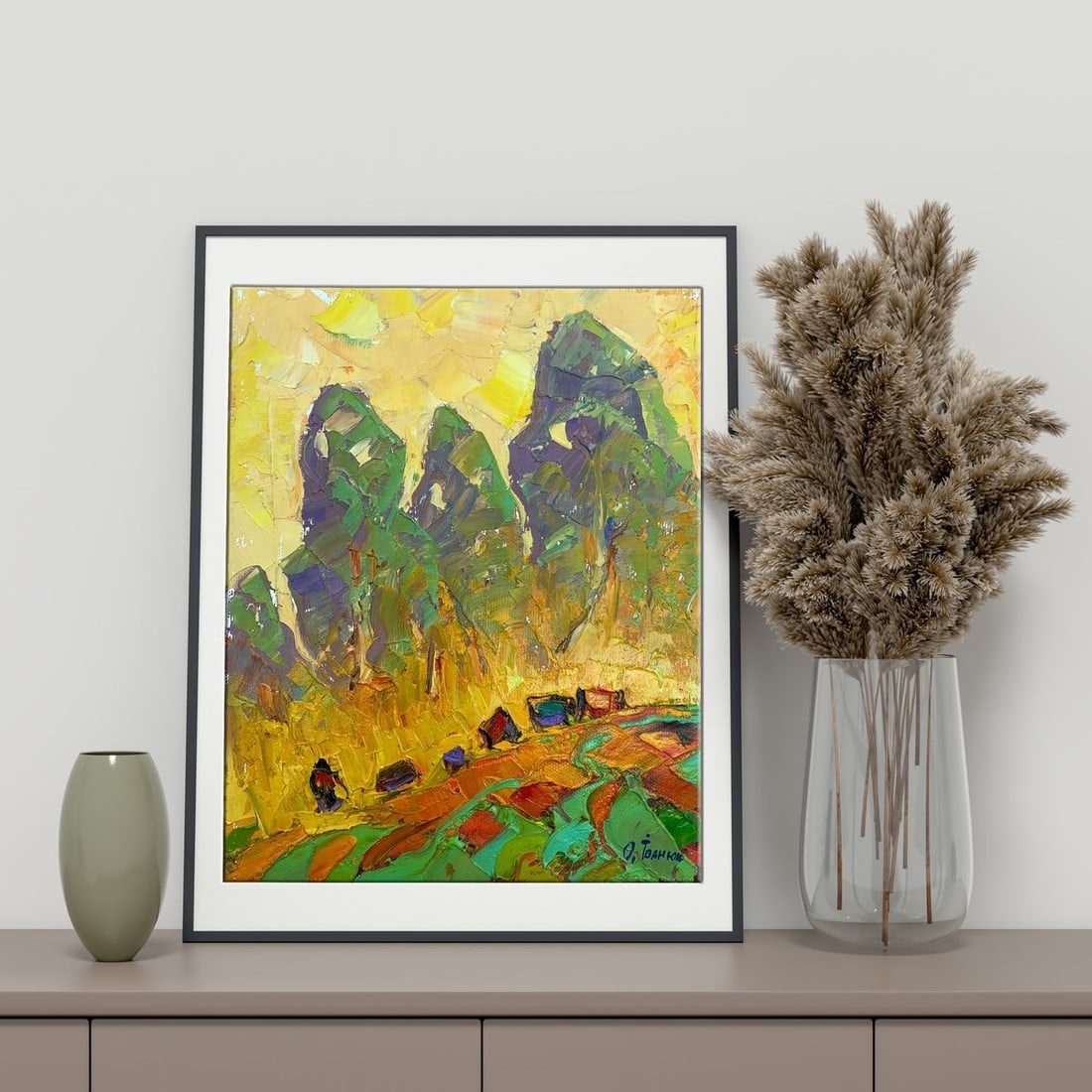 Oil painting Autumn field Kalenyuk Alex - 2