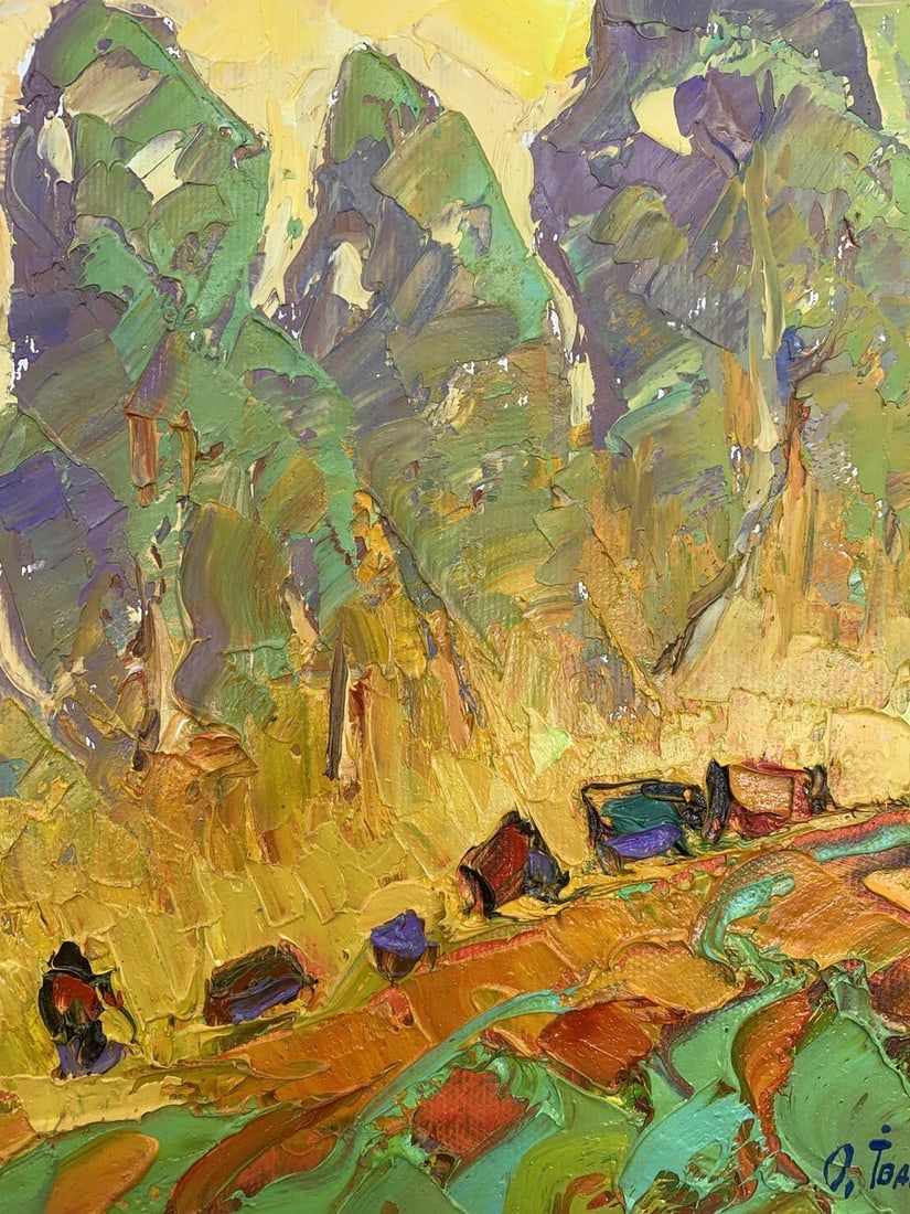 Oil painting Autumn field Kalenyuk Alex - 9