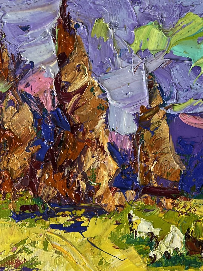 Oil painting Early morning in the fields Oleksiy Ivanyuk - 4