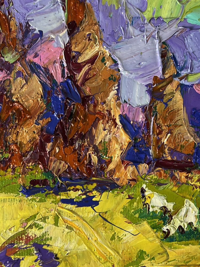 Oil painting Early morning in the fields Oleksiy Ivanyuk - 5