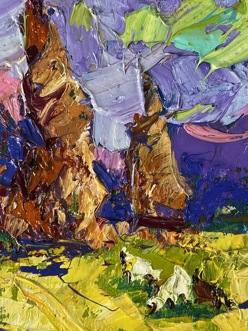 Oil painting Early morning in the fields Oleksiy Ivanyuk - 6