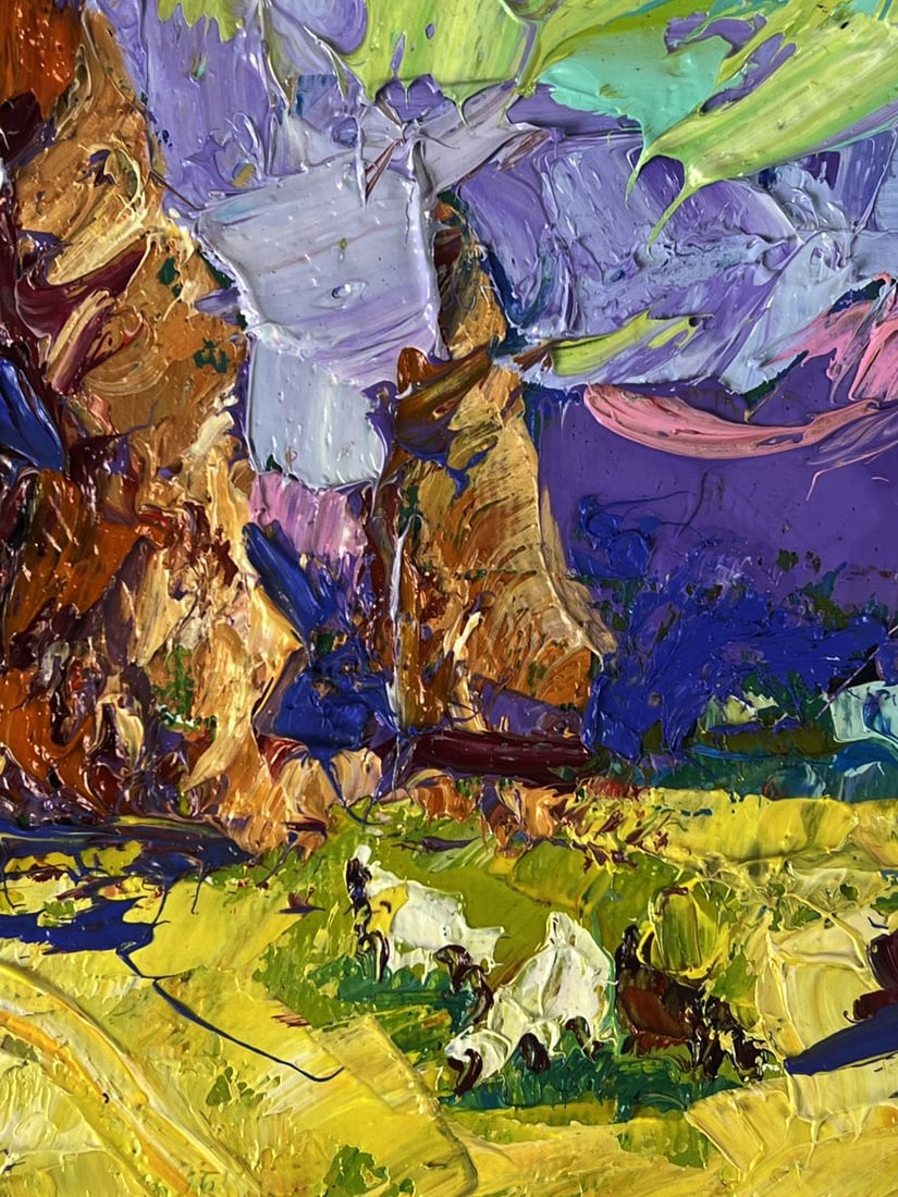 Oil painting Early morning in the fields Oleksiy Ivanyuk - 7