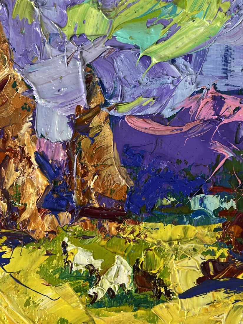 Oil painting Early morning in the fields Oleksiy Ivanyuk - 8