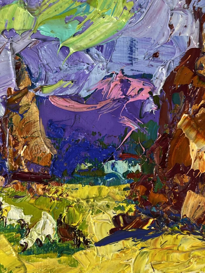 Oil painting Early morning in the fields Oleksiy Ivanyuk - 9