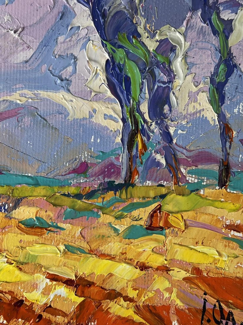 Oil painting Blue sky in the field Oleksiy Ivanyuk - 10