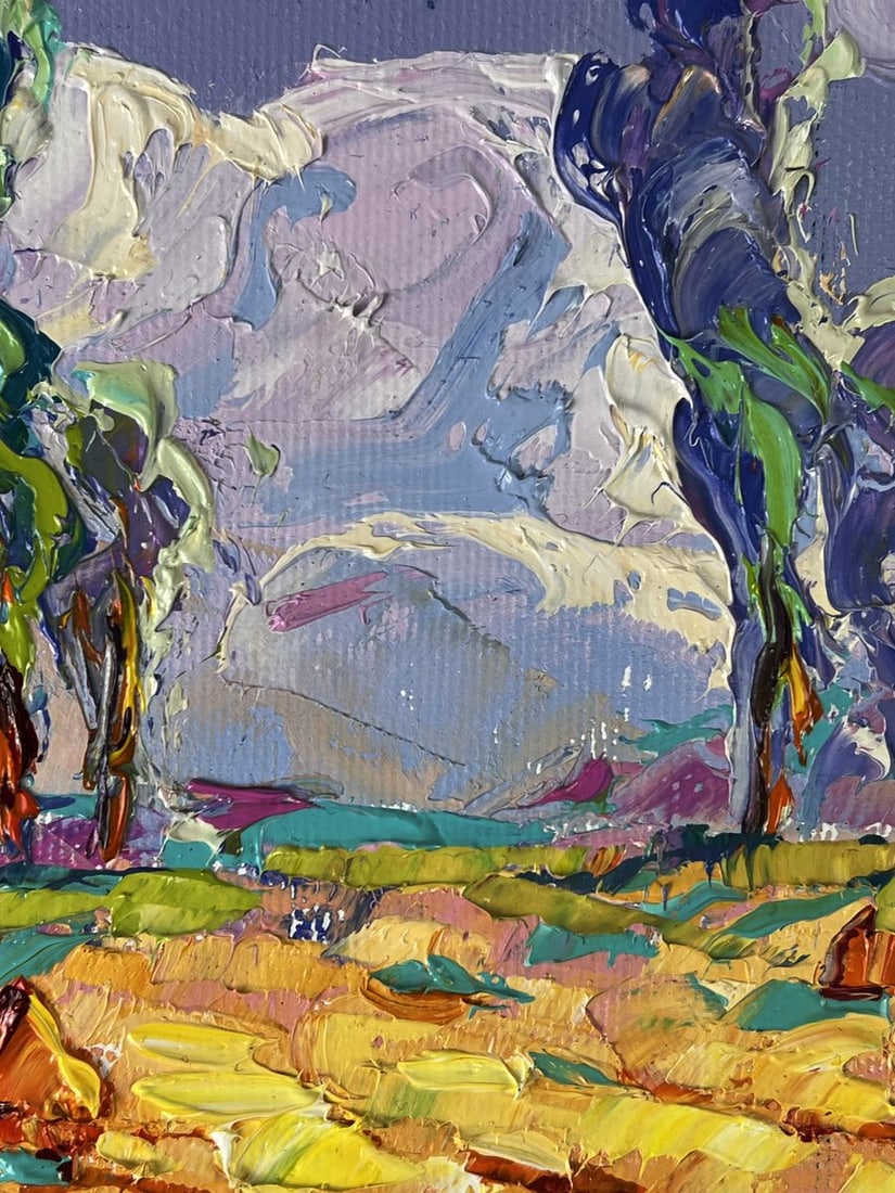 Oil painting Blue sky in the field Oleksiy Ivanyuk - 8