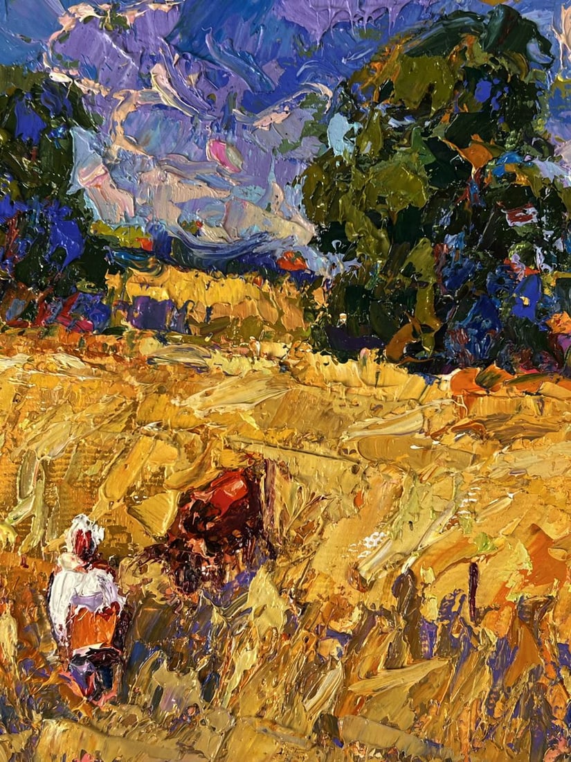 Oil painting Golden Field under the sky Oleksiy Ivanyuk - 4