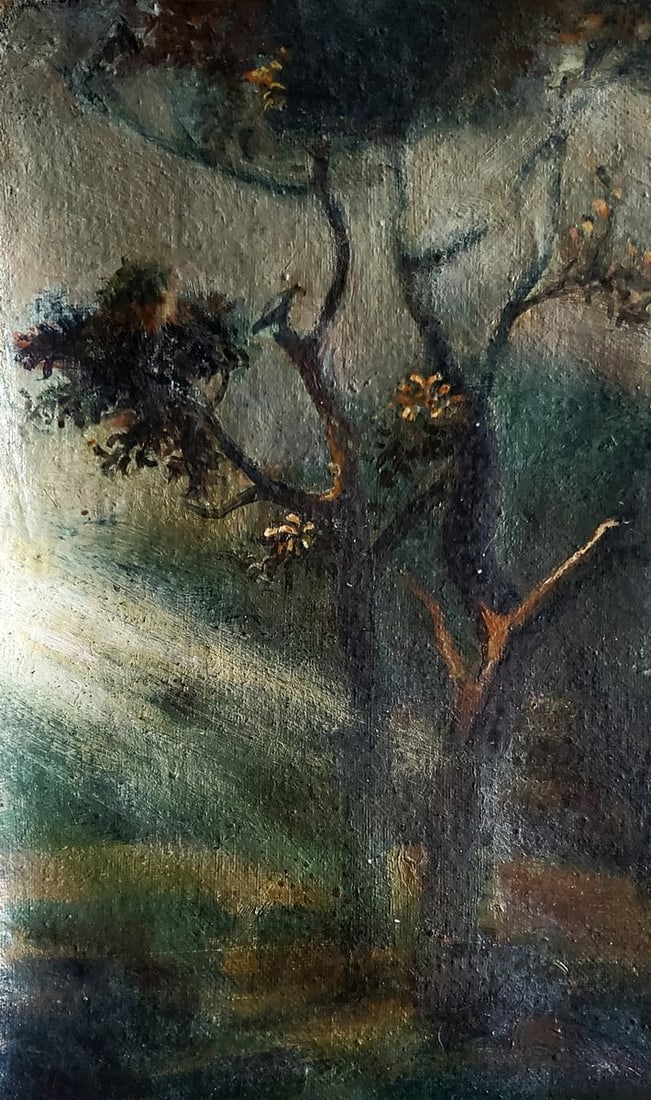 Oil painting Landscape with goats Daniil Litvinov - 6