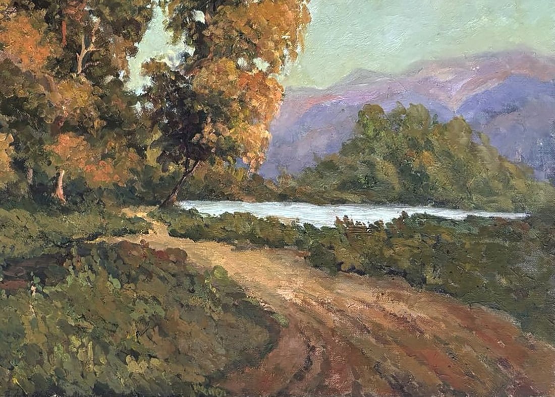 Oil painting Road by the River Ivan Kovalenko - 5