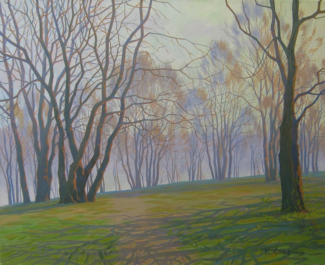 Oil painting Spring meadow Valery Savenets (1 of 6)