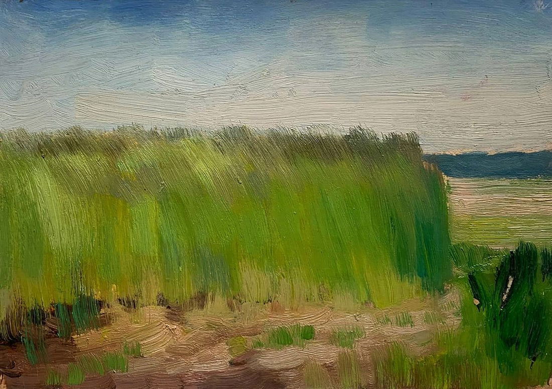 Oil painting Walking by the river Ivan Tsyupka (1 of 7)