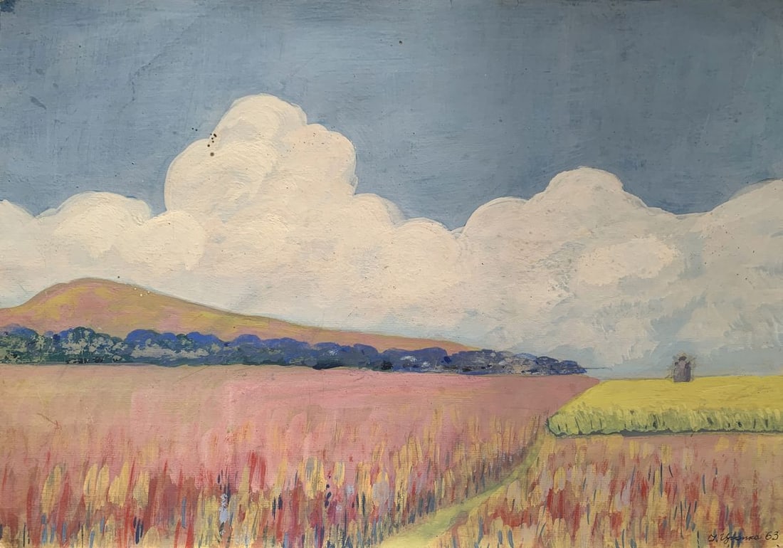 Pastel painting Sky over the field Ivan Tsyupka (1 of 9)