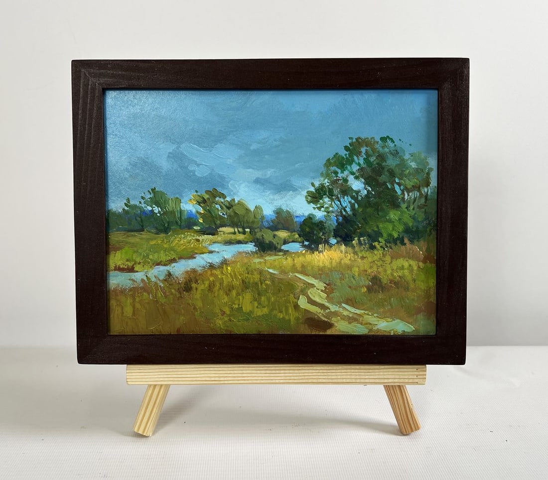 Oil painting A small flood of the river Yuriy Suprunchuk (1 of 8)