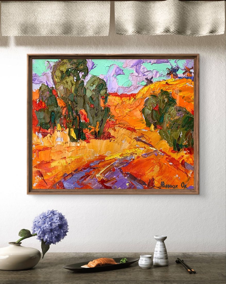 Oil painting Strong wind Kalenyuk Alex - 2