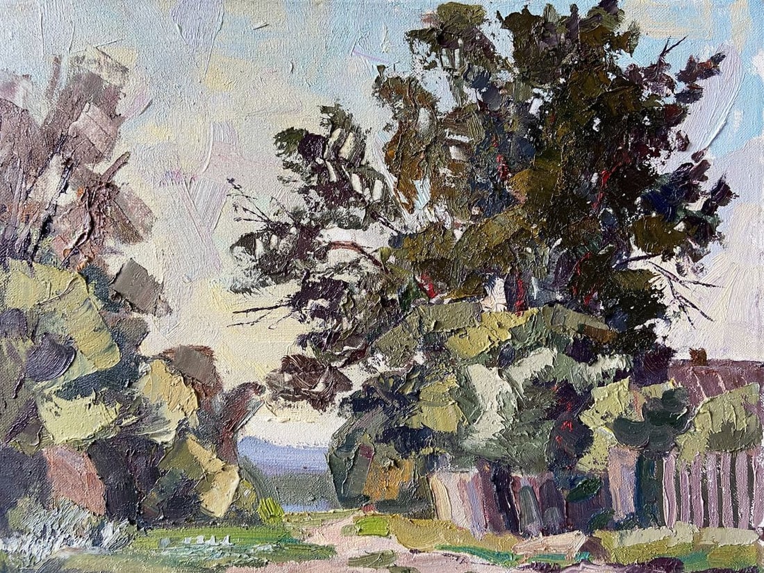 Oil painting Road to the river Kapotenko Ivan Ivanovich: Title: Oil painting Road to the river Kapotenko Ivan Ivanovich Description: NoGap 16 *** ABOUT THIS PAINTING *** * TITLE: "Road to the river" * ARTISTS: Kapotenko Ivan Ivanovich * SIZE: 40x50 cm/'15.7