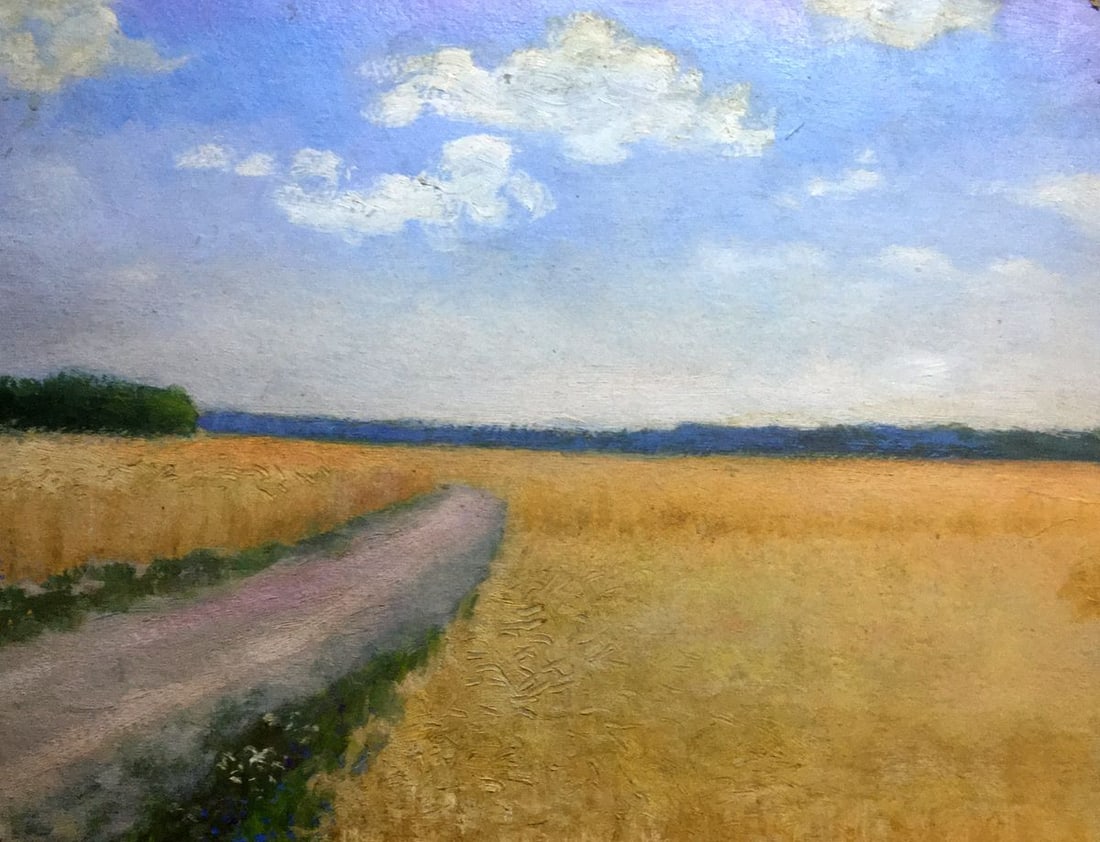 Oil painting Fields Ivan Kirillovich Tsyupka (1 of 10)