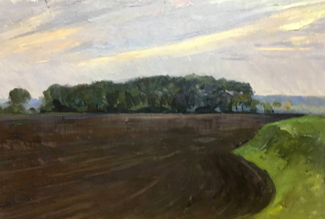 Oil painting It is getting dark Bloshenko Anatoly Mikhailovich (1 of 9)