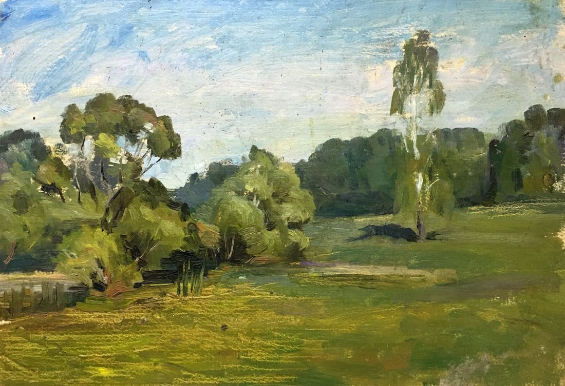 Oil painting Summer landscape Khrustalenko Nikolay Alexandrovich (1 of 10)
