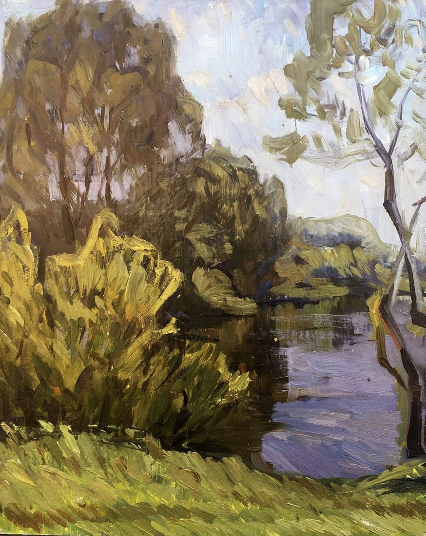 Oil painting Cozy place in the forest Bloshenko Anatoly Mikhailovich (1 of 9)