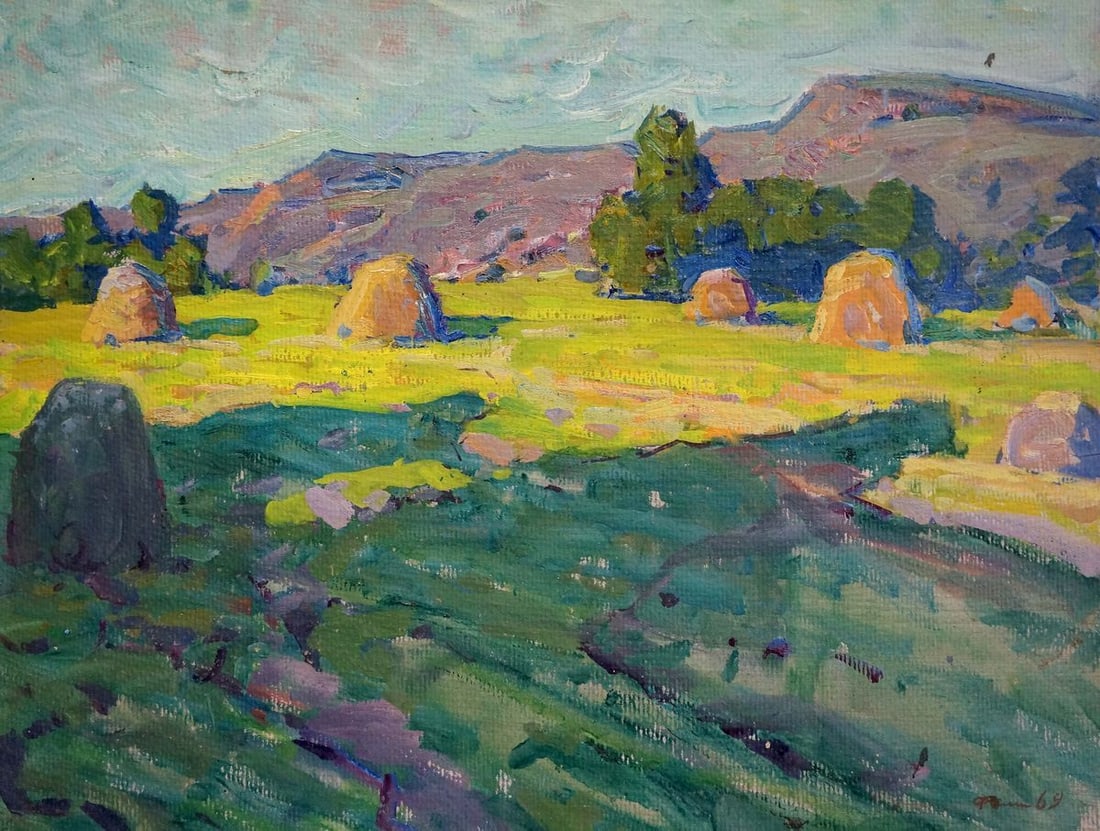 Oil painting Morning in the meadow Fomin Anatoly Nikiforovich (1 of 8)