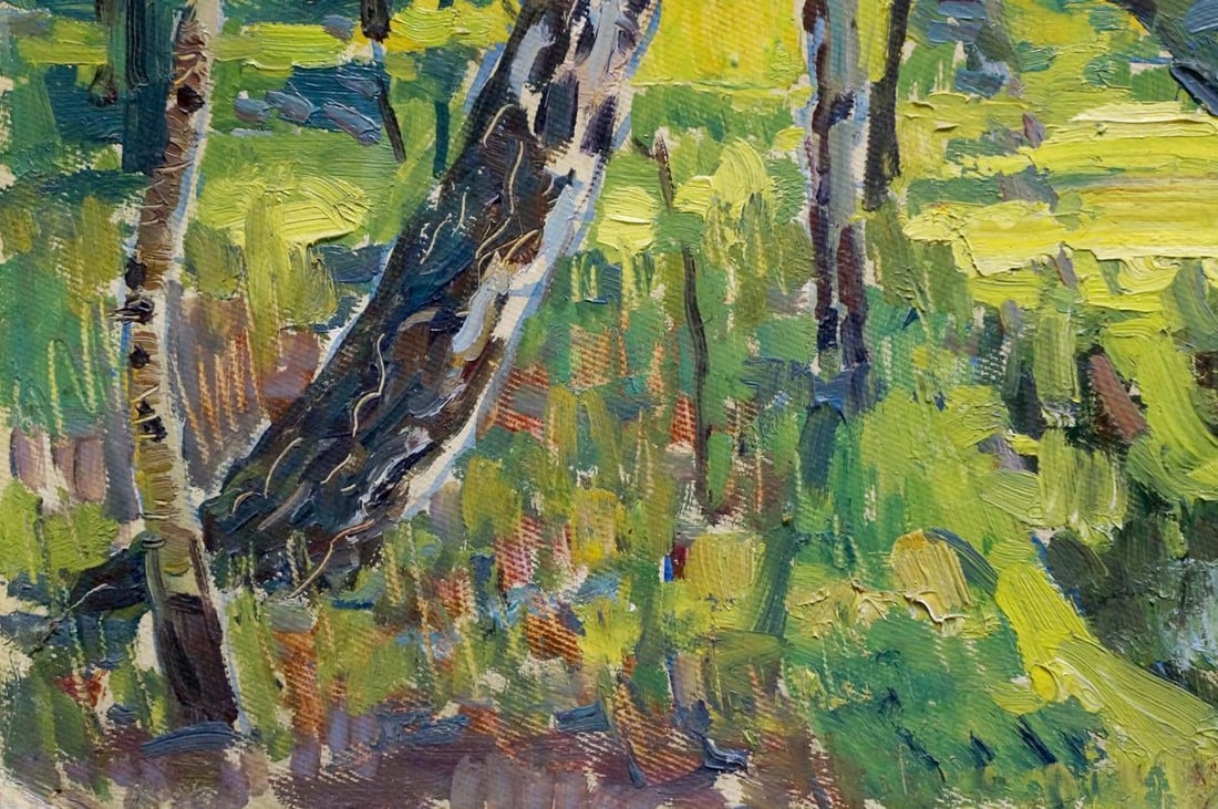 Oil painting Forest landscape Pavlyuchenko Vladimir - 2