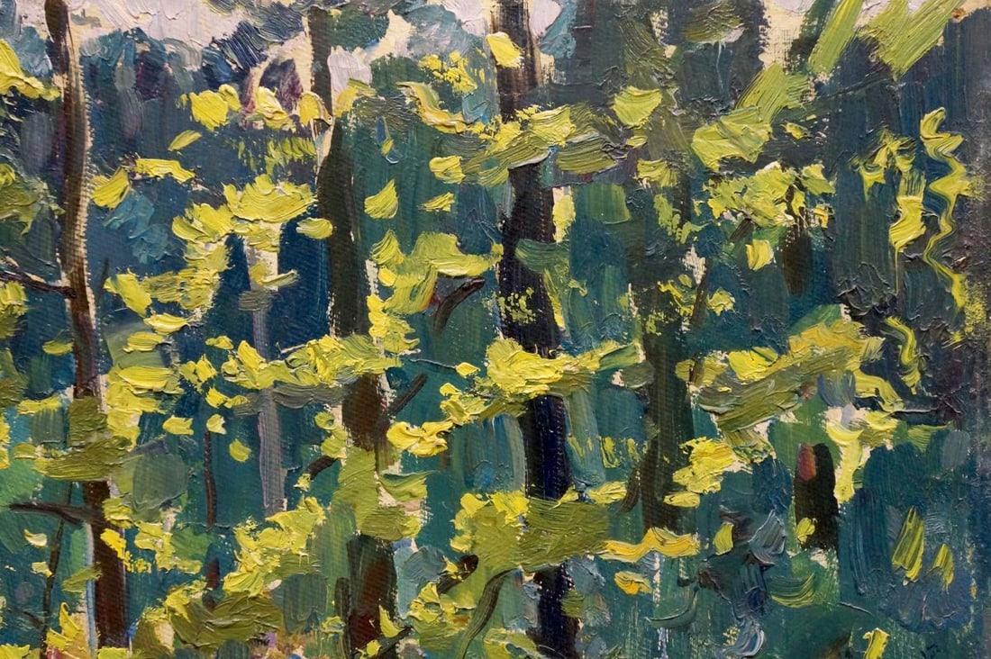 Oil painting Forest landscape Pavlyuchenko Vladimir - 4