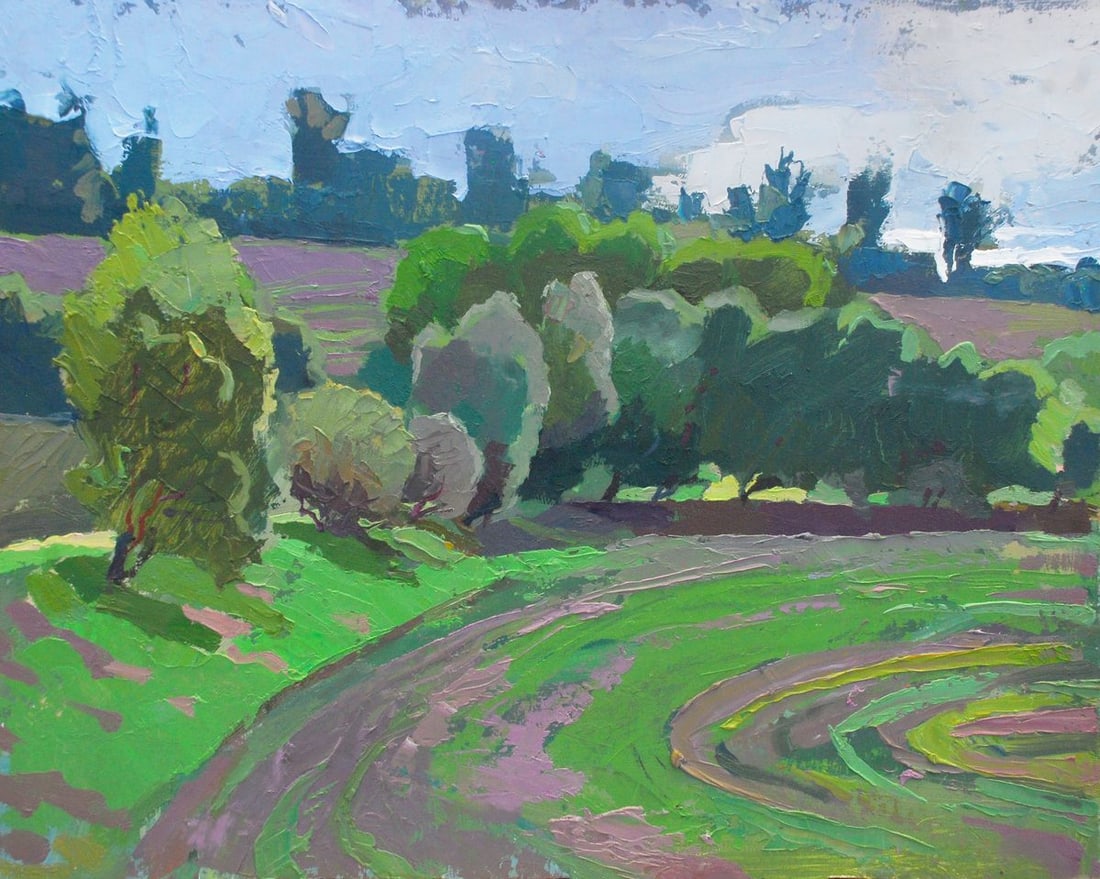 Oil painting Spring on Obolon Egor Ktpatunov (1 of 10)