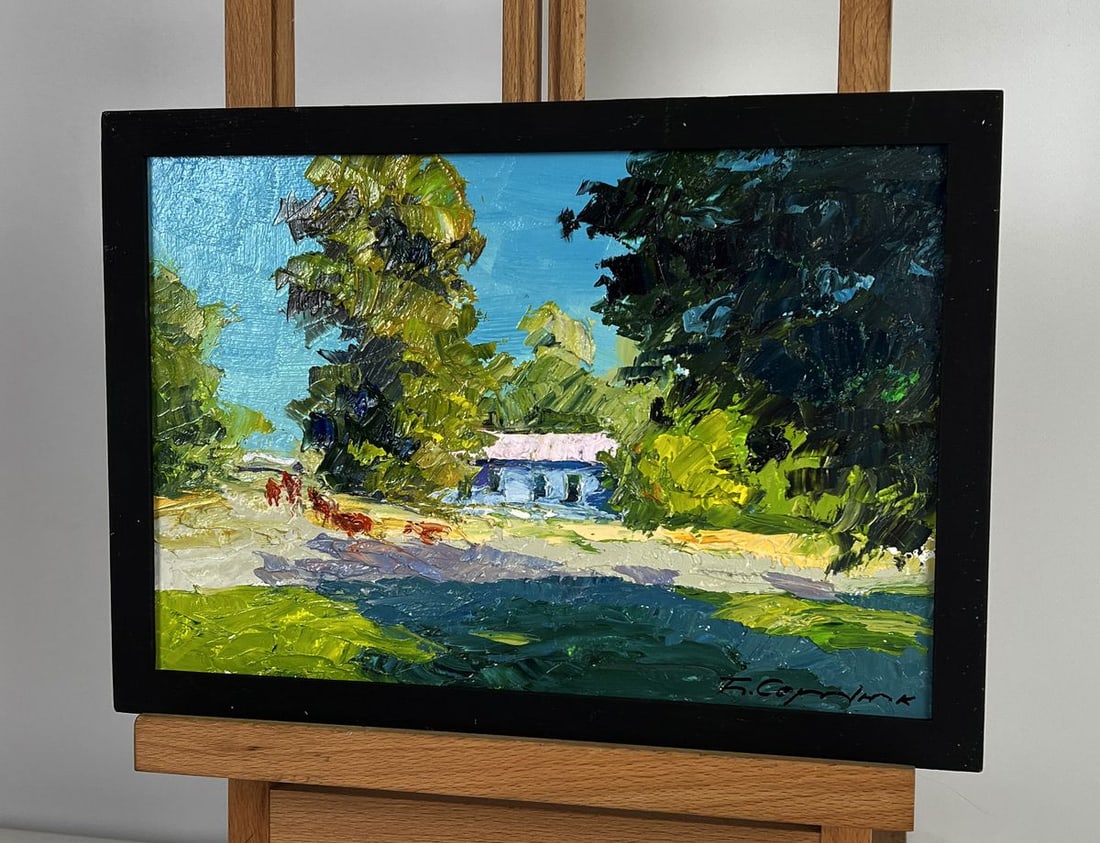 Oil painting Edge of the Village Boris Serdyuk - 2