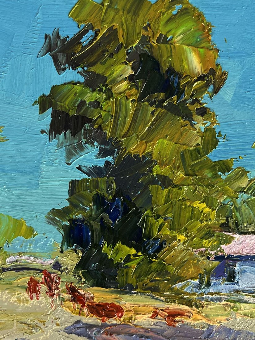 Oil painting Edge of the Village Boris Serdyuk - 4