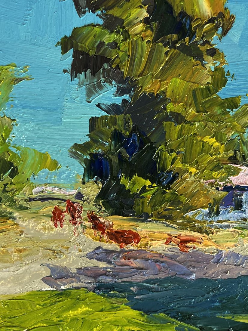 Oil painting Edge of the Village Boris Serdyuk - 5