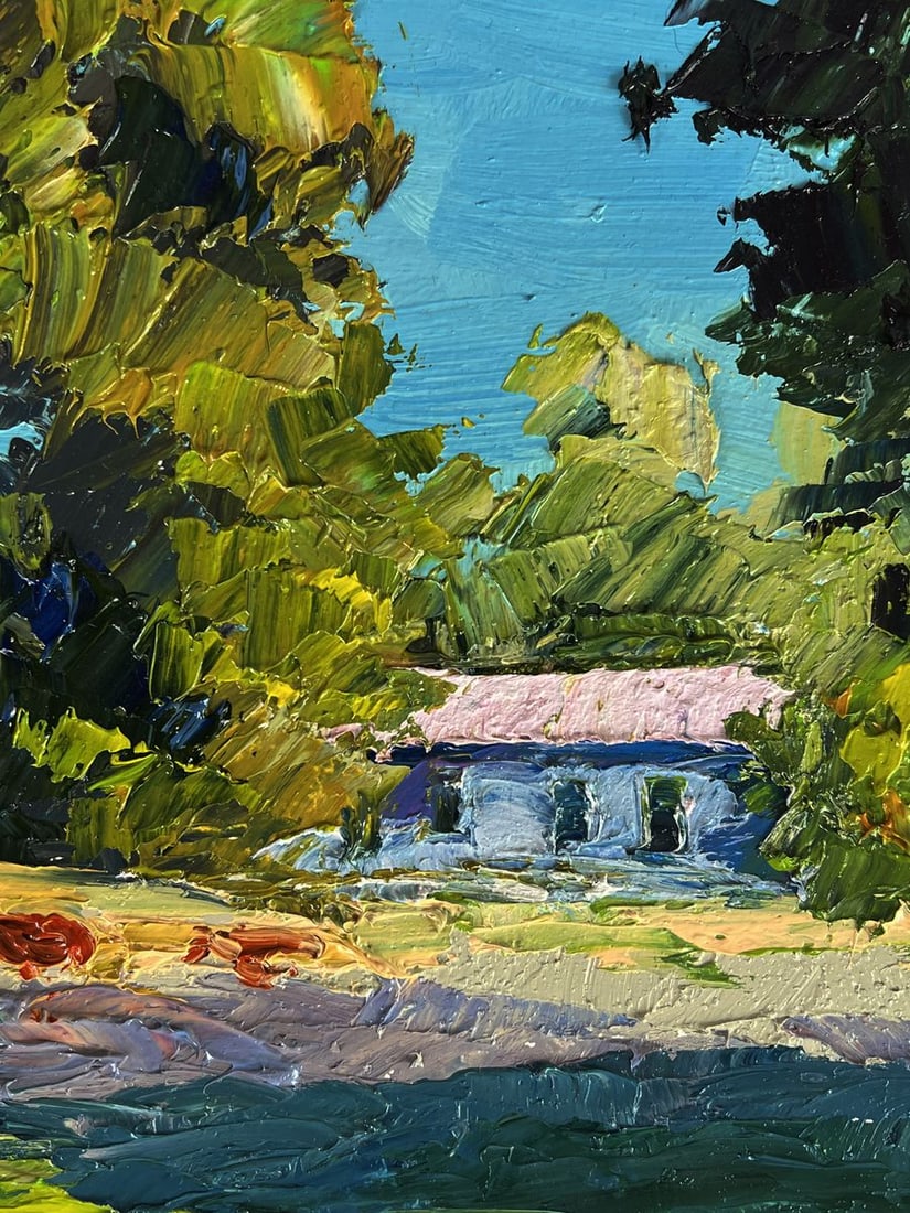 Oil painting Edge of the Village Boris Serdyuk - 6