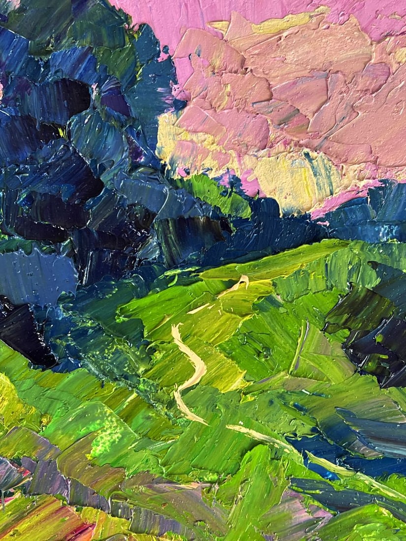 Oil painting A walk through the evening meadows Boris Serdyuk - 6