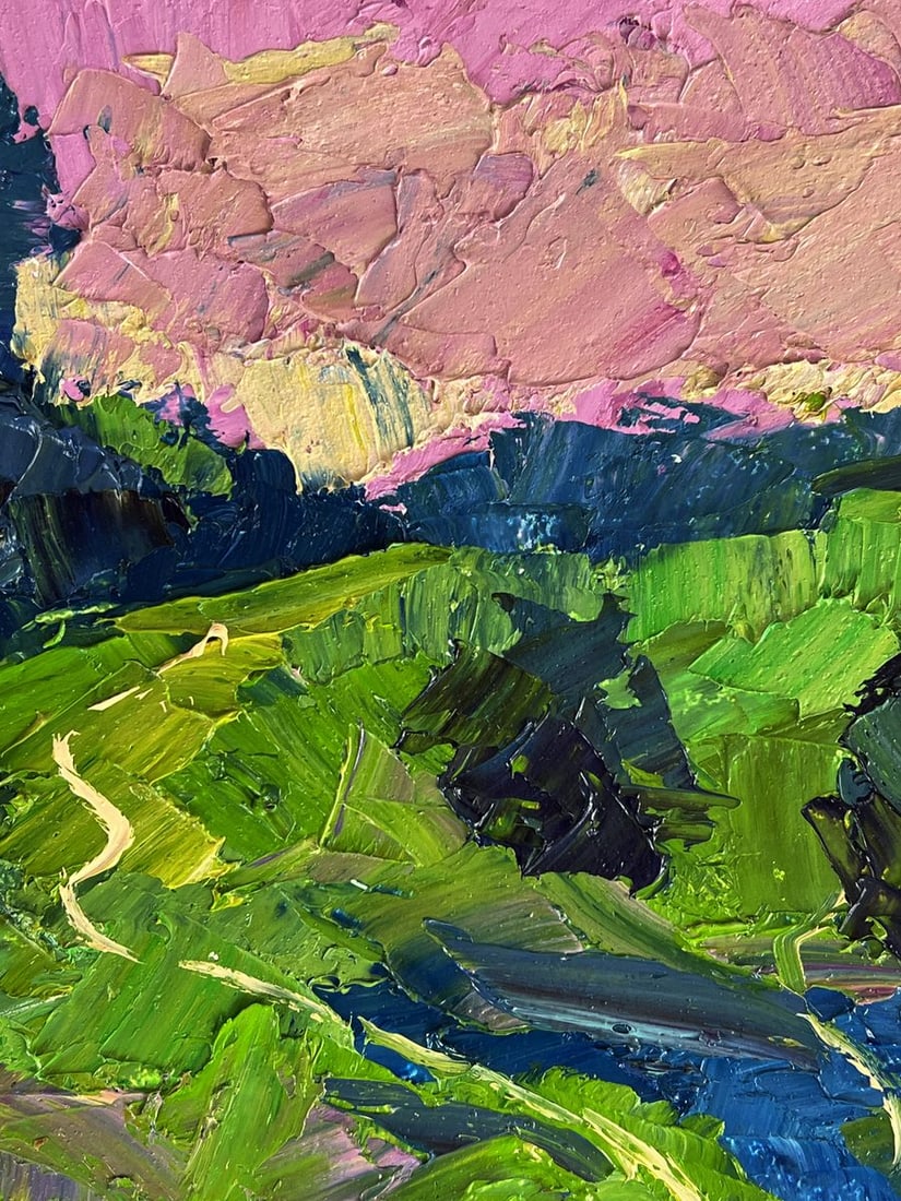 Oil painting A walk through the evening meadows Boris Serdyuk - 8