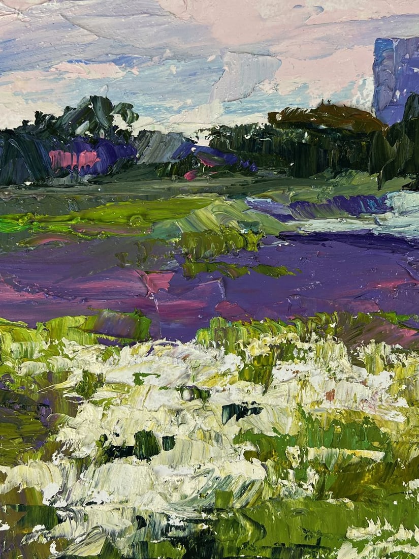 Oil painting Meadows of growing flowers Boris Serdyuk - 4