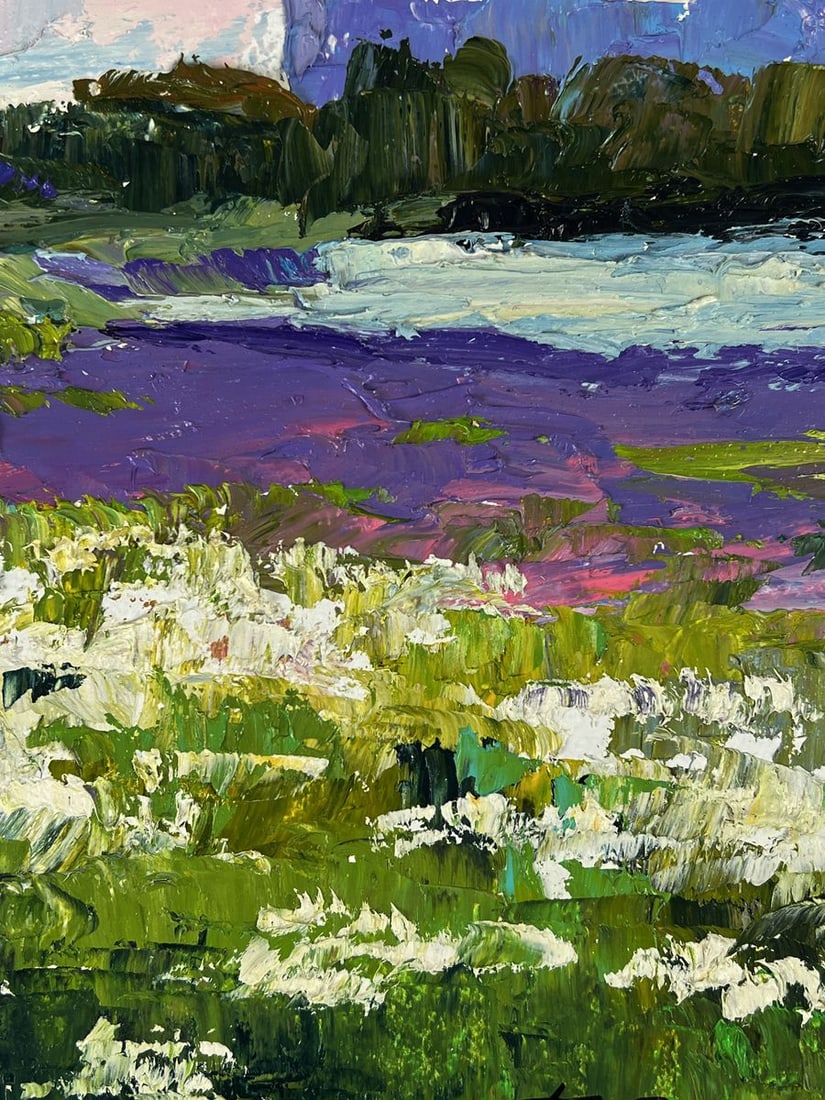 Oil painting Meadows of growing flowers Boris Serdyuk - 7