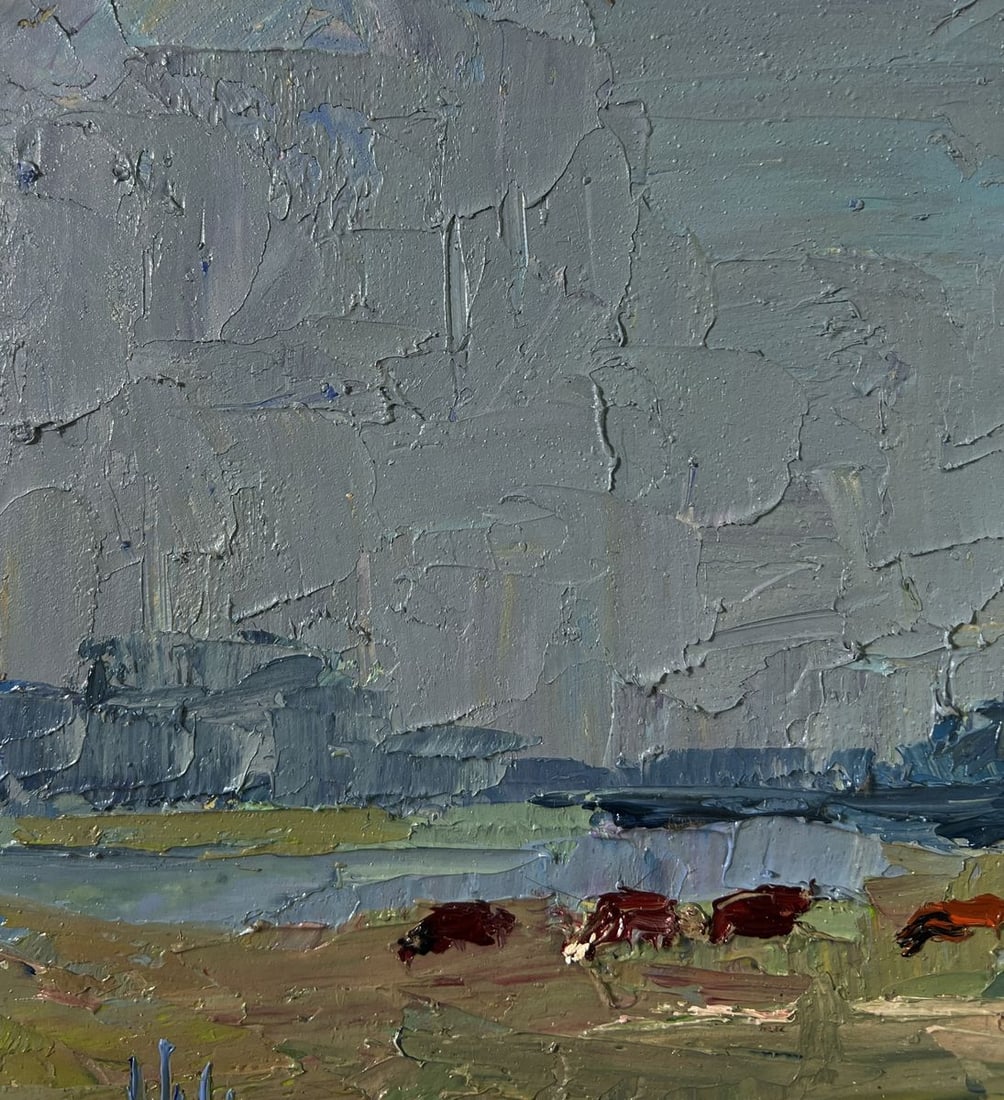 Oil painting Field with cows Boris Serdyuk - 6
