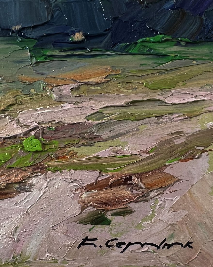 Oil painting Field with cows Boris Serdyuk - 9