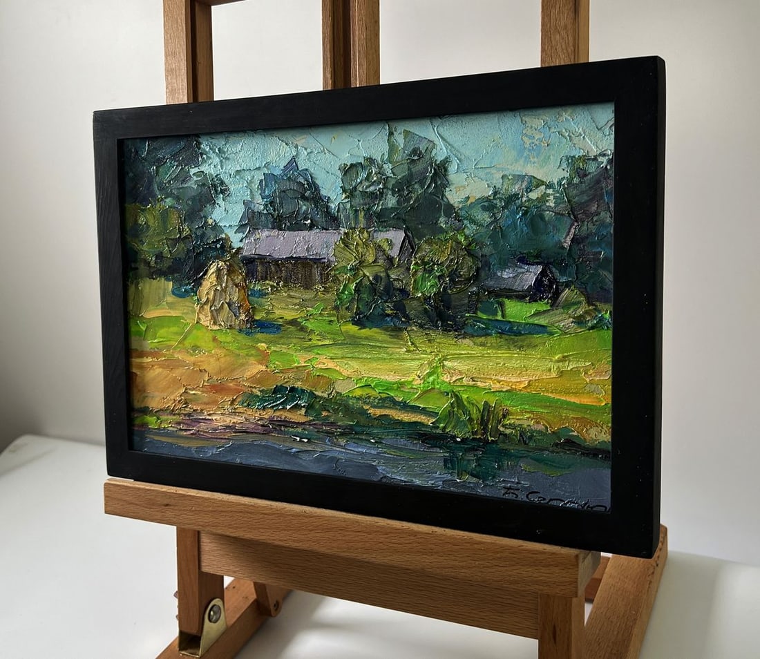 Oil painting House near the forest Boris Serdyuk - 2