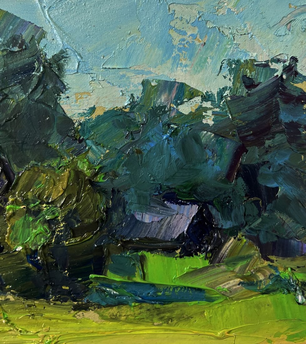 Oil painting House near the forest Boris Serdyuk - 4