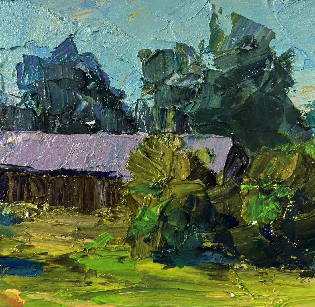 Oil painting House near the forest Boris Serdyuk - 5
