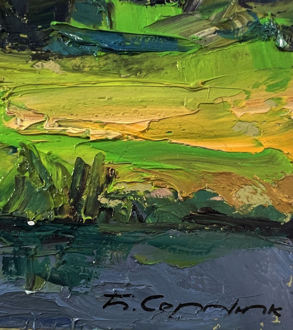 Oil painting House near the forest Boris Serdyuk - 9