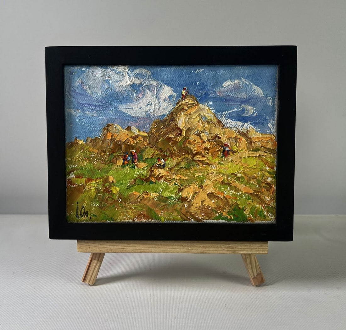 Oil painting Light and Peace among the meadows Oleksiy Ivanyuk: Title: Oil painting Light and Peace among the meadows Oleksiy Ivanyuk Description: NoAAA5368The Oil painting on Canvas titled "Light and Peace Among the Meadows" offers a vivid celebration of nature's