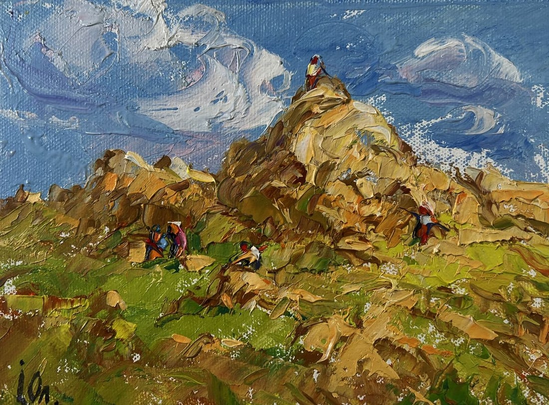 Oil painting Light and Peace among the meadows Oleksiy Ivanyuk - 3