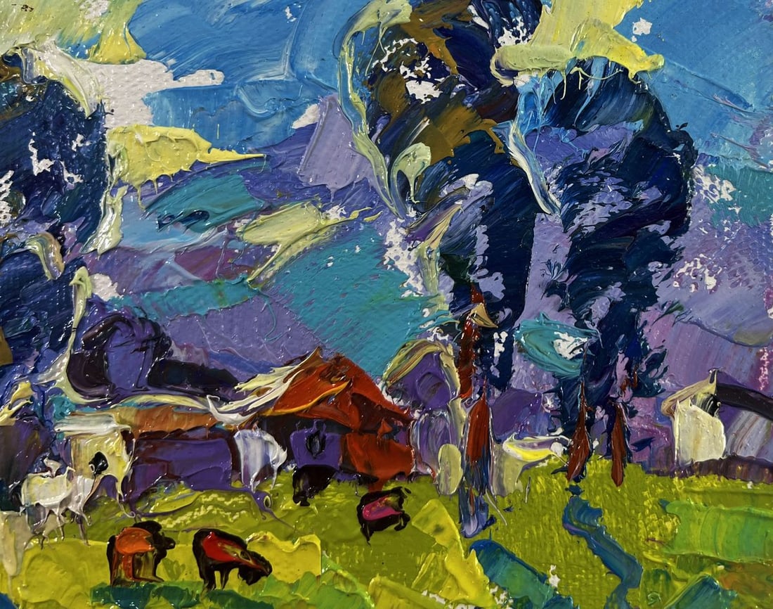 Oil painting Nature speaks in a whisper of grass Oleksiy Ivanyuk - 4