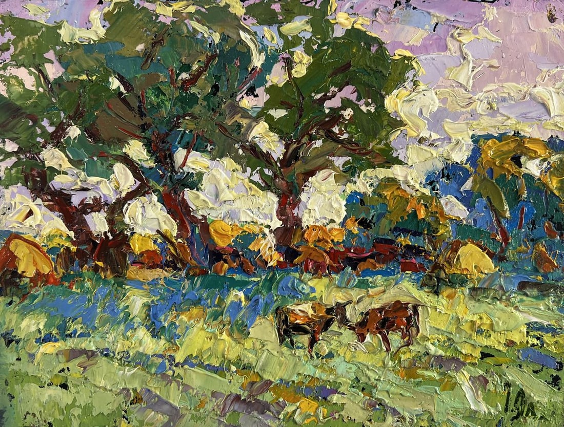 Oil painting Warmth in the heart of the heat Alex Kalenyuk - 3