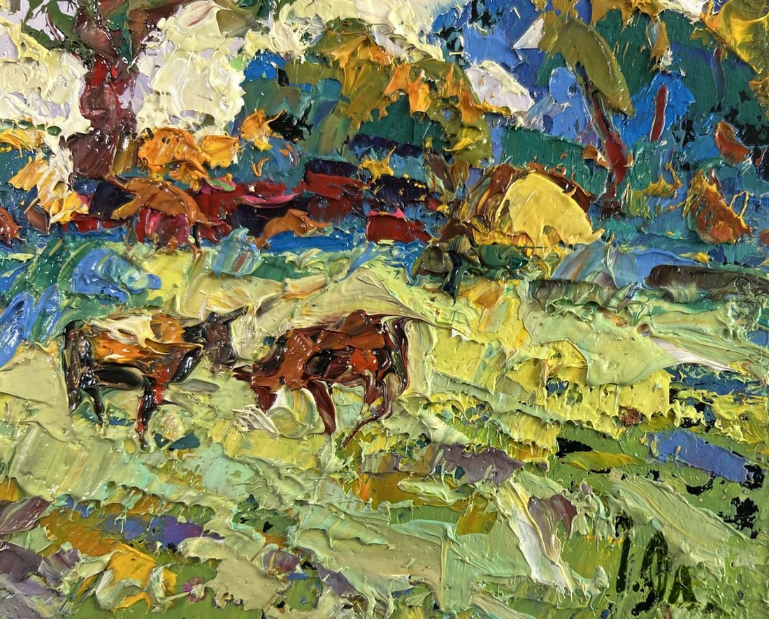 Oil painting Warmth in the heart of the heat Alex Kalenyuk - 5