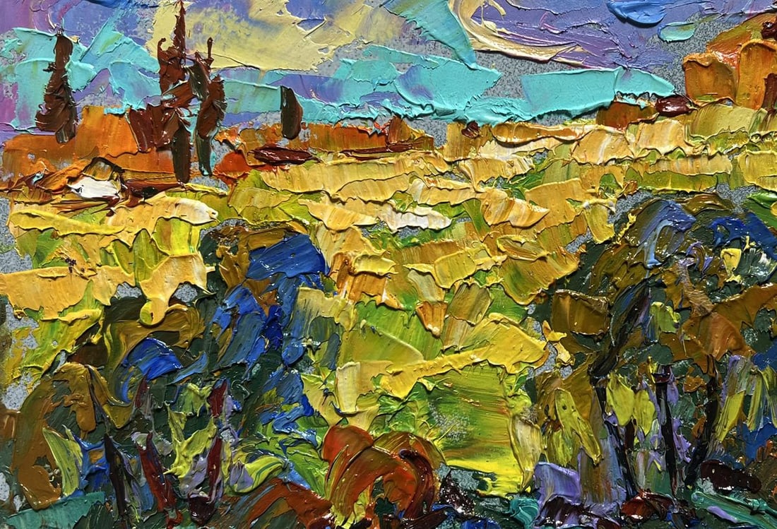Oil painting Sunny summer day Alex Kalenyuk - 8