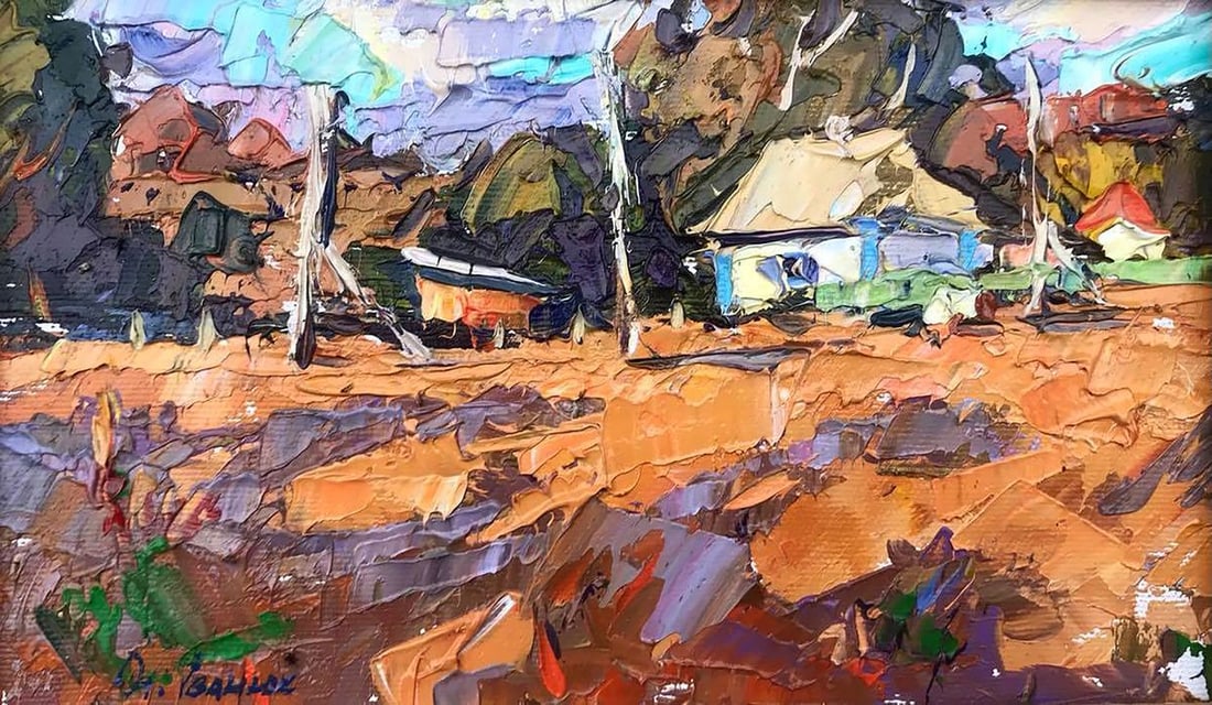 Oil painting Overlooking the village Kalenyuk Alex: Title: Oil painting Overlooking the village Kalenyuk Alex Description: NoKalen 623 *** ABOUT THIS PAINTING *** * TITLE: "Overlooking the village" * ARTISTS: Kalenyuk Alex * SIZE: 15x25 cm/'5.90x9.84 i